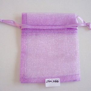 Sachet organza Violet - parme 9,5 x 7,5 cm