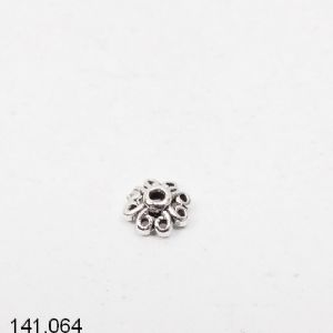 Fleur incurvée 5 mm, Intercalaire en argent 925