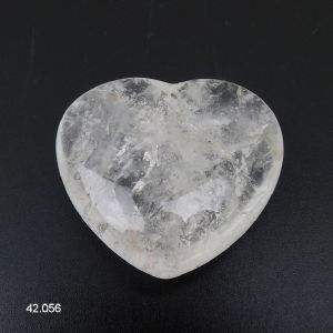 Coeur Cristal de Roche 4,2 x 4 x 1,5 cm. Qual. AB, Offre Spéciale
