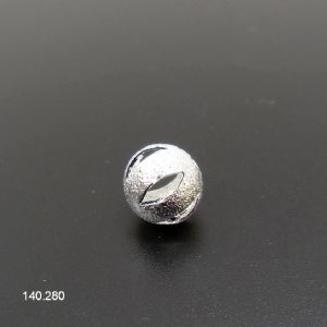 Intercalaire Perle ajourée métal argenté 10 mm