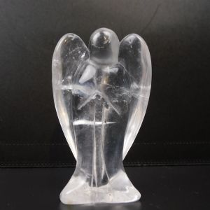 Ange Cristal de Roche 6,5 cm. Pièce unique, qual. A