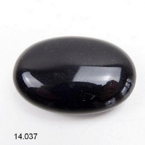 Obsidienne noire anti-stress arrondie 4,5 x 3 cm