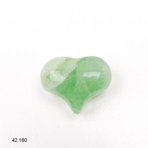 Coeur Fluorite verte  2,5 x 2 cm, bombé