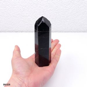 Tourmaline noire pointe polie 11,9 cm. Pièce unique 200 grammes