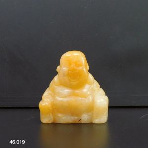 Bouddha Calcédoine jaune 3,5 cm