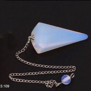 Pendule Opalite - Opaline facettée 3,5 cm