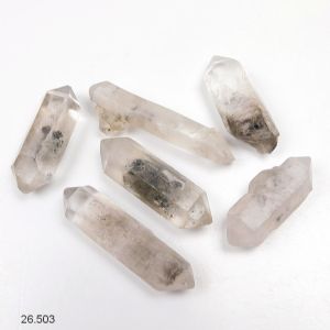 Cristal de roche biterminé brut 3,5 à 5,5 cm/9 - 11 grammes