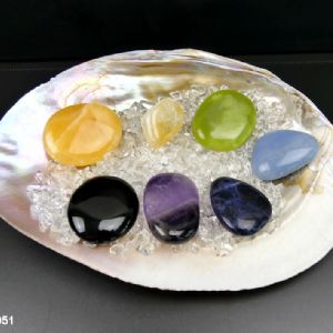 Combinaison Chakras 7 cristaux et Purification. Lot unique avec Jade de Corée