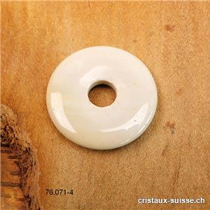 Mookaïte beige-sable, donut 3 cm. Pièce unique