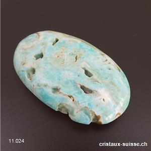 Aragonite - Calcite bleue d'Afghanistan, galet. Pièce unique 145 gr.
