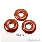 Jaspe rouge-brun, donut 15 mm