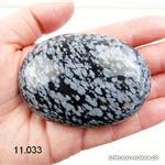 Obsidienne Flocons de Neige, galet 7 x 5 cm