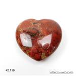 Coeur Jaspe rouge brèché 4,2 x 4 x 1,5 cm