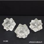 Icosaèdre - Météorite - Cristal de Roche 2,7 - 2,9 cm