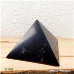 Pyramide Schungite 12 cm x haut. 8 - 8,5 cm, 1000 à 1'100 grammes