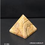 Pyramide Jaspe Paysage, base 4 cm x haut. 3,4 cm