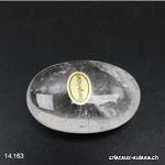 Cristal de roche, pierre anti-stress arrondie 4,5 x 3 cm