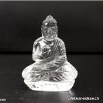 Bouddha Cristal de roche. Pièce unique, Qual. AA