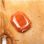 Jaspe rouge brèché, pierre anti-stress à pans coupés 4 x 3 cm
