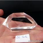 Cristal de roche taille biterminée, 5,9 x 2,8 cm. Pièce unique 58 grammes