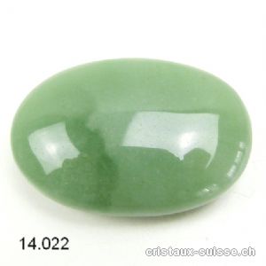 Aventurine verte, pierre anti-stress arrondie 4,5 x 3 cm