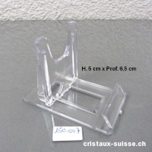 Support plexiglas petit 7 x haut. 5 cm