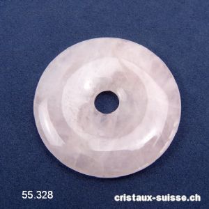 Quartz rose, donut 5 cm. OFFRE SPECIALE