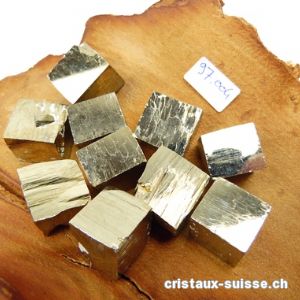 Pyrite cube brut d'Espagne 1,2 - 1,5 cm