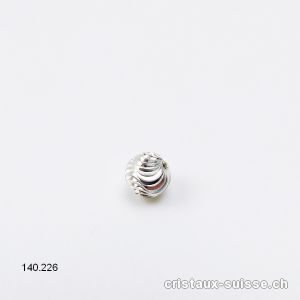 Intercalaire boule Curl  6 mm en Argent 925