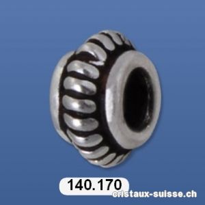 Anneau annelé 6 mm, Intercalaire en argent 925