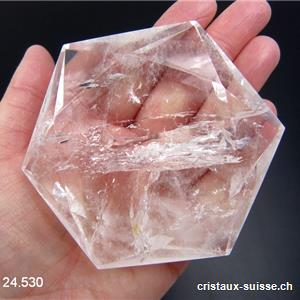 Sceau de Salomon GEANT Cristal de Roche. Pièce unique 323 grammes
