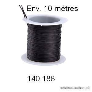 Fil Opalon stretch Noir, 1 bobine env. 10 mètres