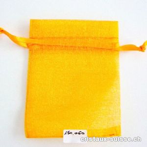 Sachet organza Orange clair 9,5 x 7,5 cm