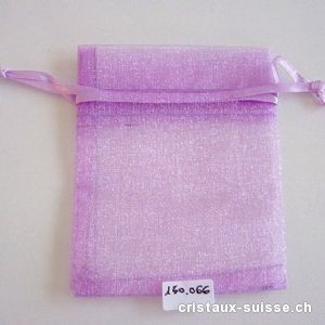 Sachet organza Violet - parme 9,5 x 7,5 cm