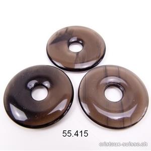 Obsidienne  à lamelles, donut 4 cm