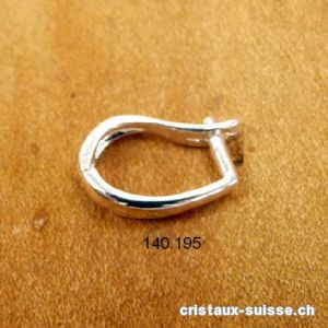 Support pour pierre percée, en argent 925 / 12 x épais. 3 mm