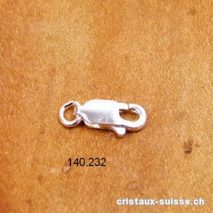 Fermoir Homard 10 x 4 mm / boucle ouverte, argent 925