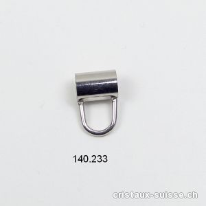 Intercalaire Tube pour Charm en inox brillant L. 7 x 11 mm