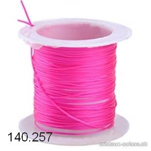 Fil Opalon stretch Rose Pink foncé. 1 bobine env. 10 mètres