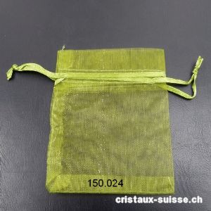 Sachet organza Vert Olive 8,5 x 6,5 cm