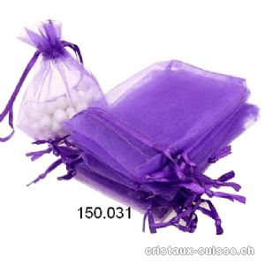 Sachet Organza Violet foncé 8 x 6 cm