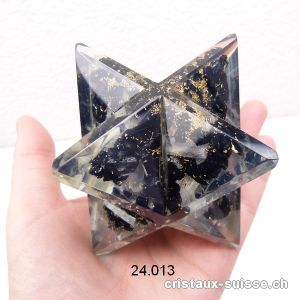 Merkaba Orgonite Tourmaline -  Sélénite 6 - 6,4 cm