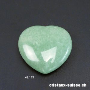 Coeur Aventurine verte 4,2 x 4 x 1,5 cm