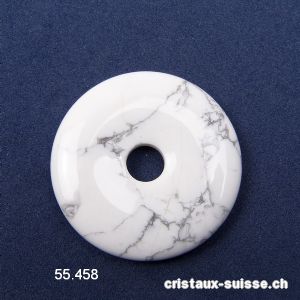 Magnésite - Howlite Donut 4 cm