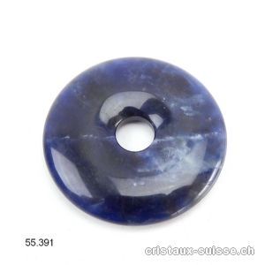 Sodalite foncée, donut 4 cm