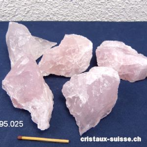 Quartz rose brut 150 à 190 grammes