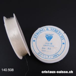 Fil silicone élastique 0,5 mm - INCOLORE. Offre Spéciale