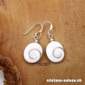 Boucles d'oreilles Oeil de Sainte Lucie en argent