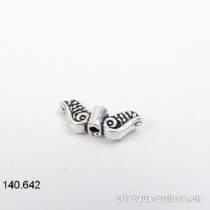 Ailes d'ange, Intercalaire argent 925 antique 11 x 4,5 mm