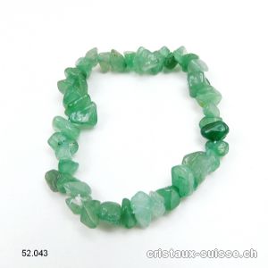 Bracelet Aventurine verte 17,5-18 cm. Taille SM